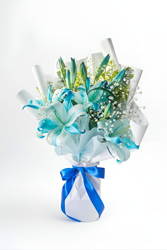 Blue Lily Bouquet