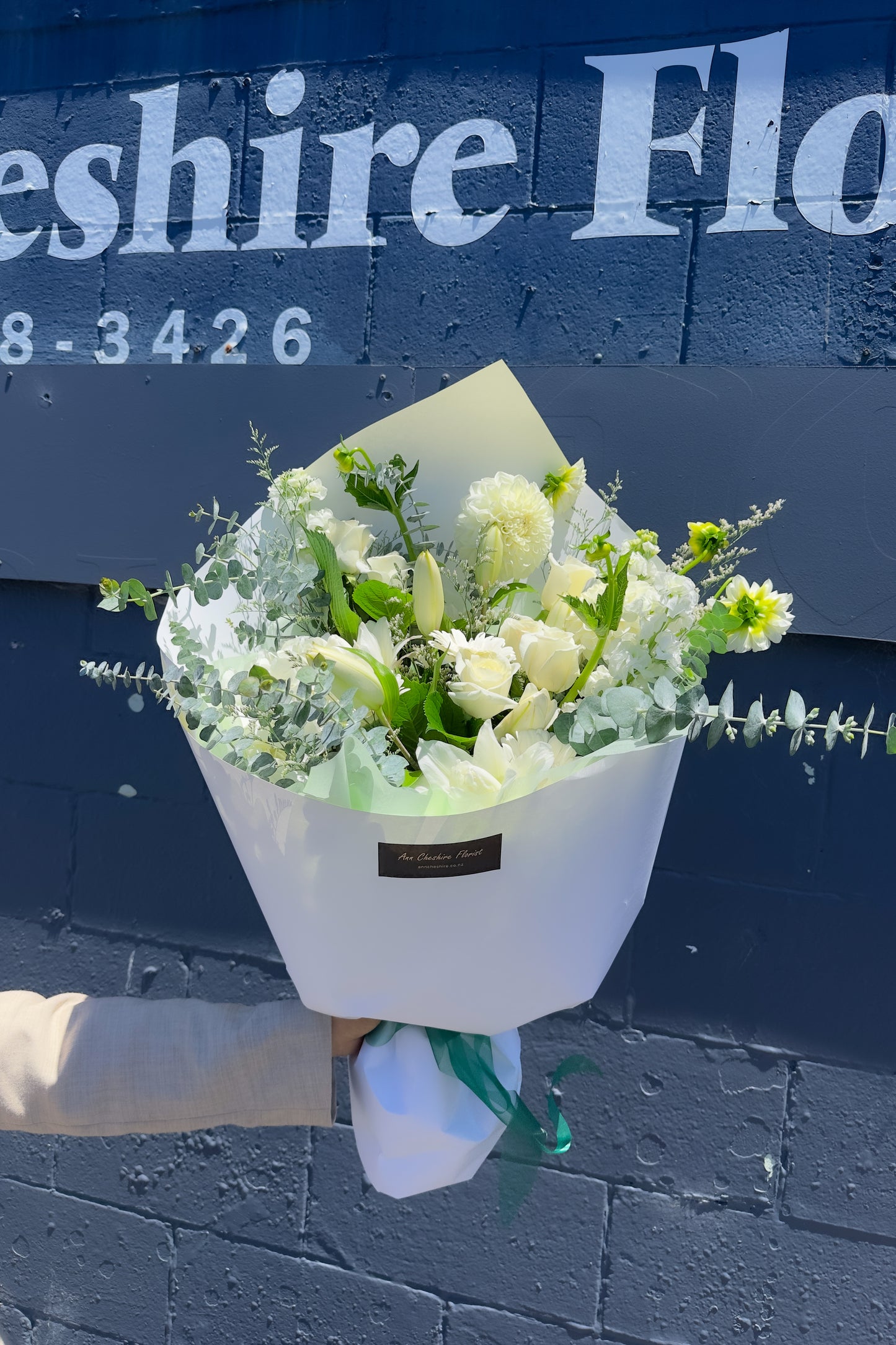 Green and White Bouquet