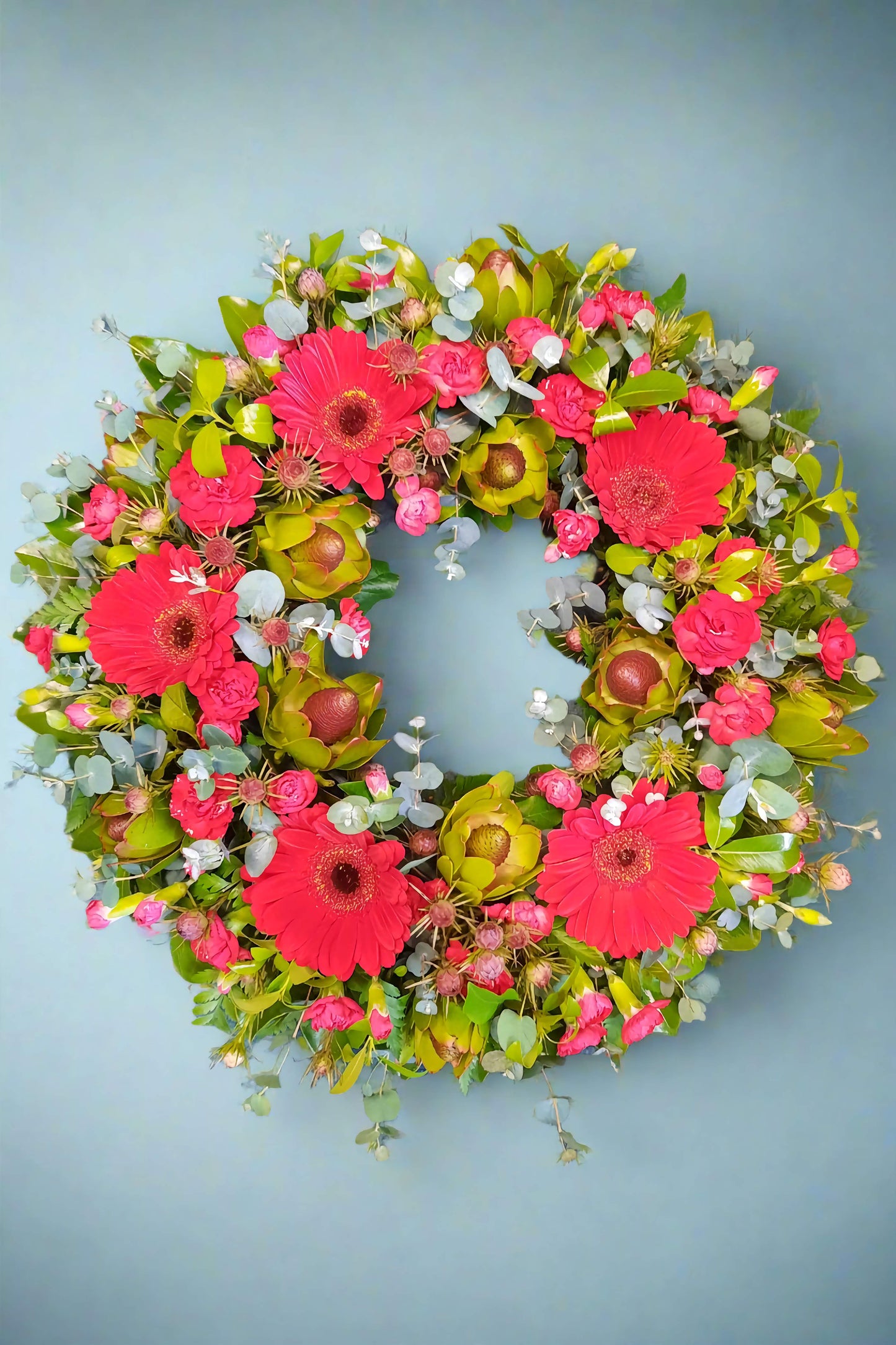 Ruby & Green Wreath 