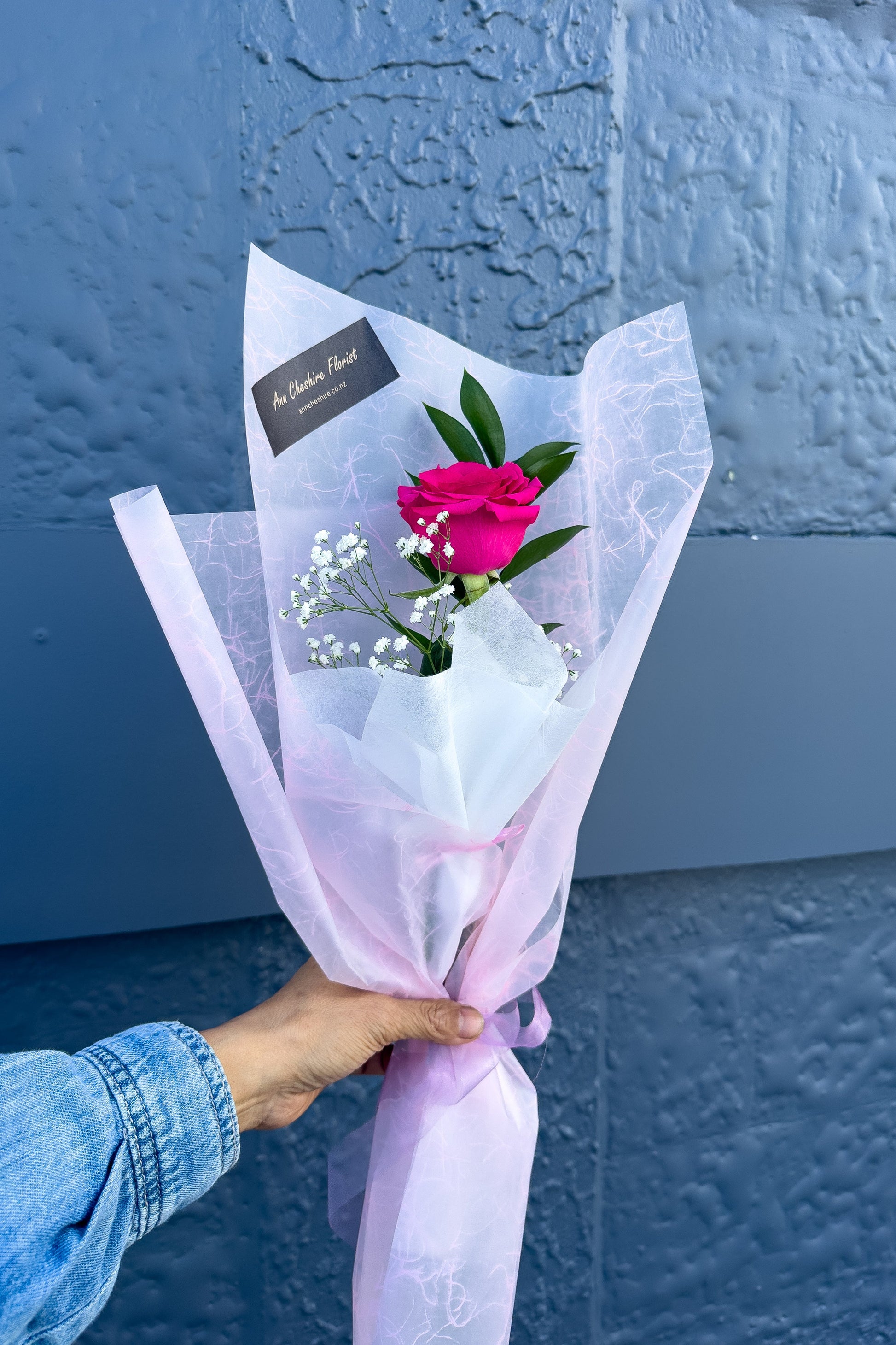 Single Hot Pink Rose