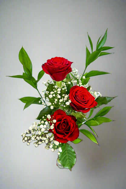 Triple Red Roses 