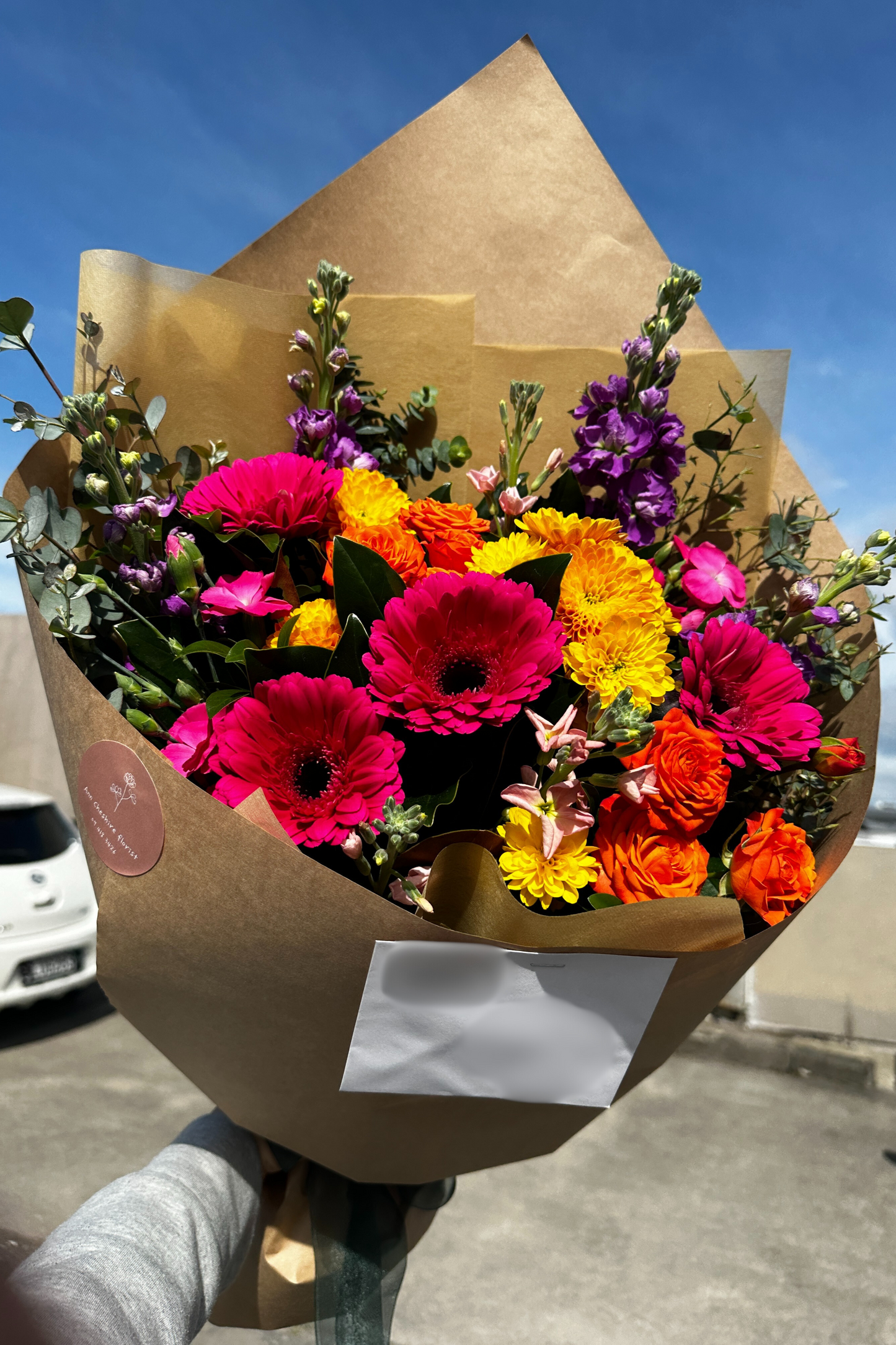 Bright Bouquet Closeup View