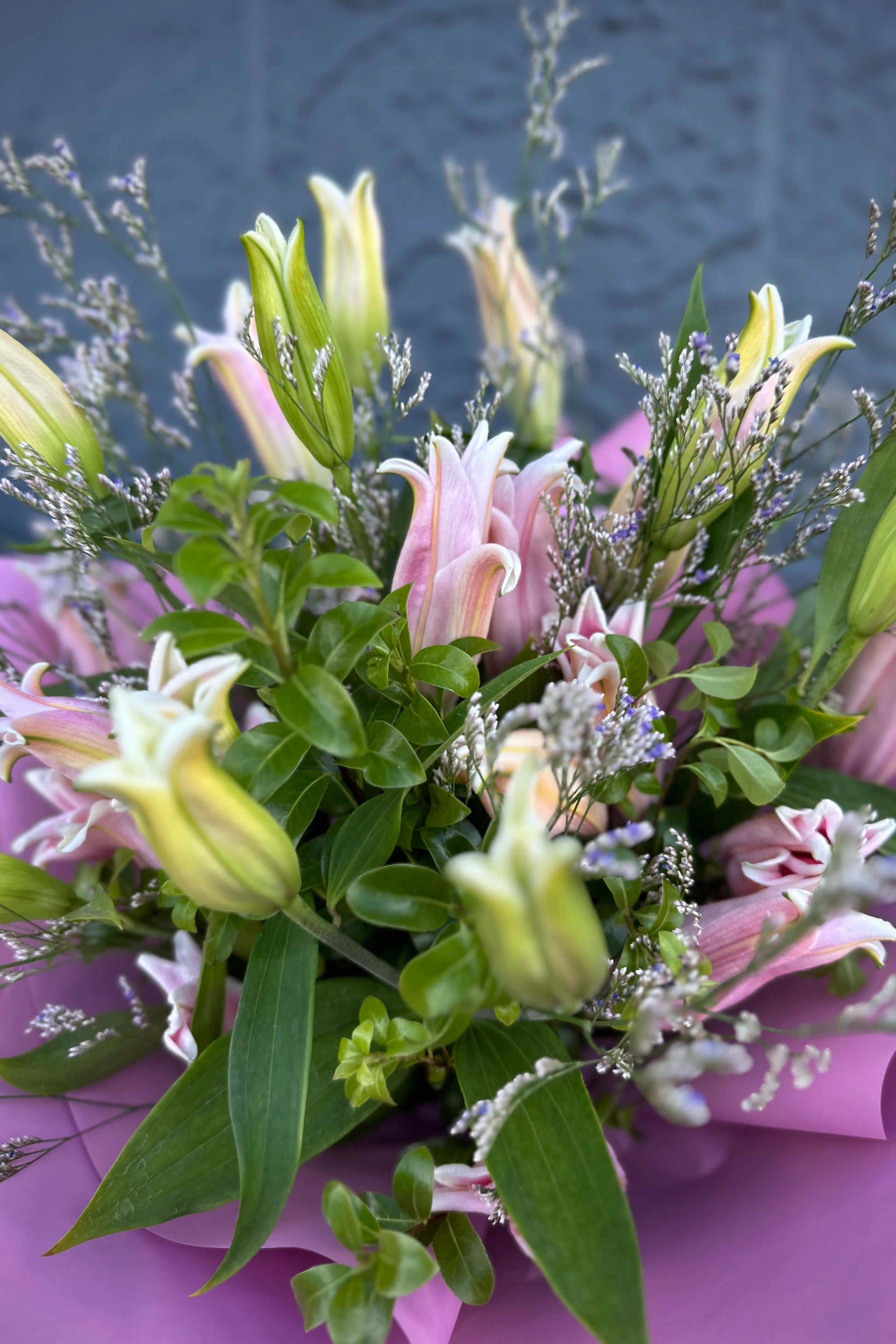 Lily Bouquet - Close-up View