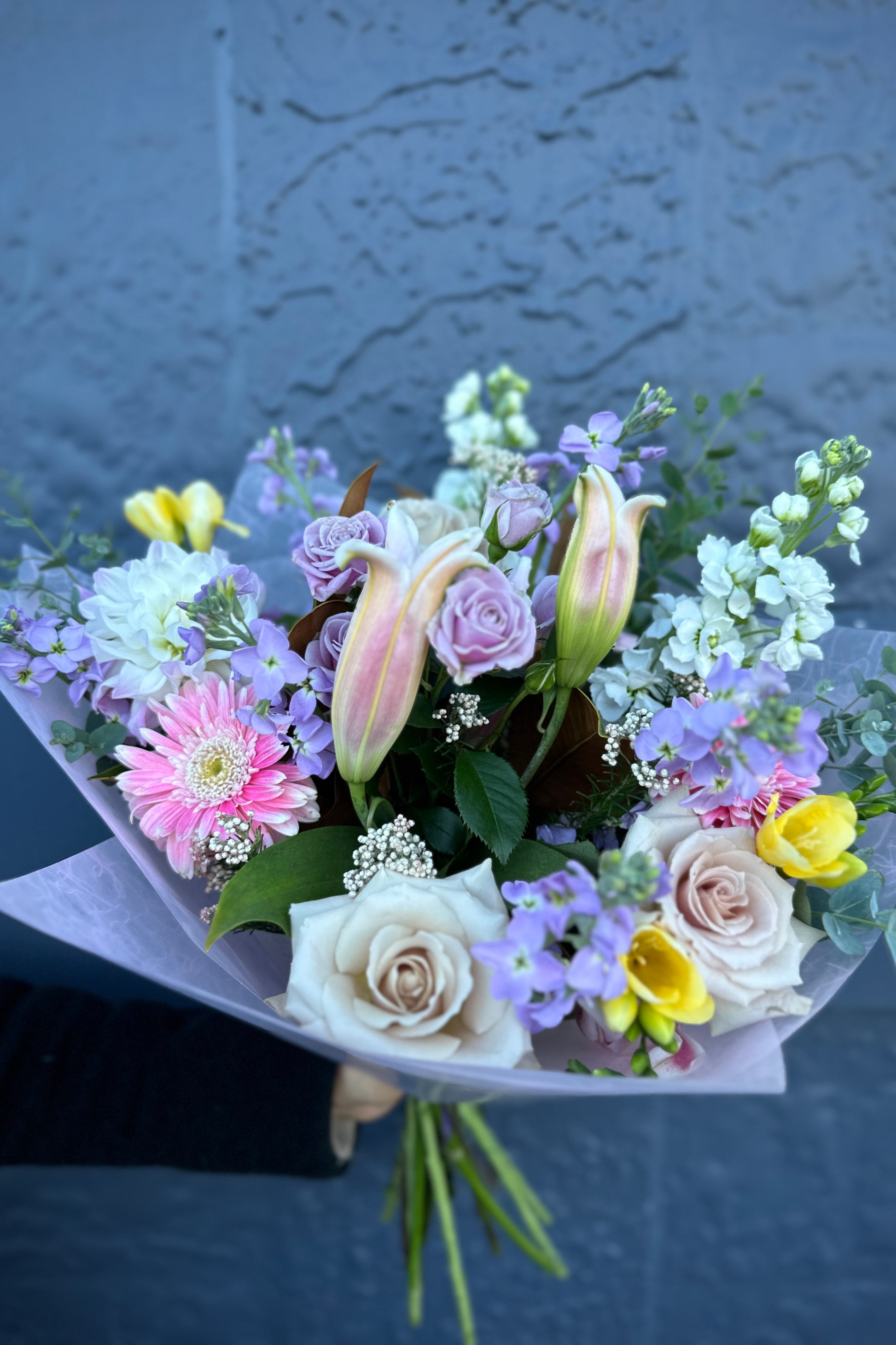 Pastel Bouquet - Close-up View