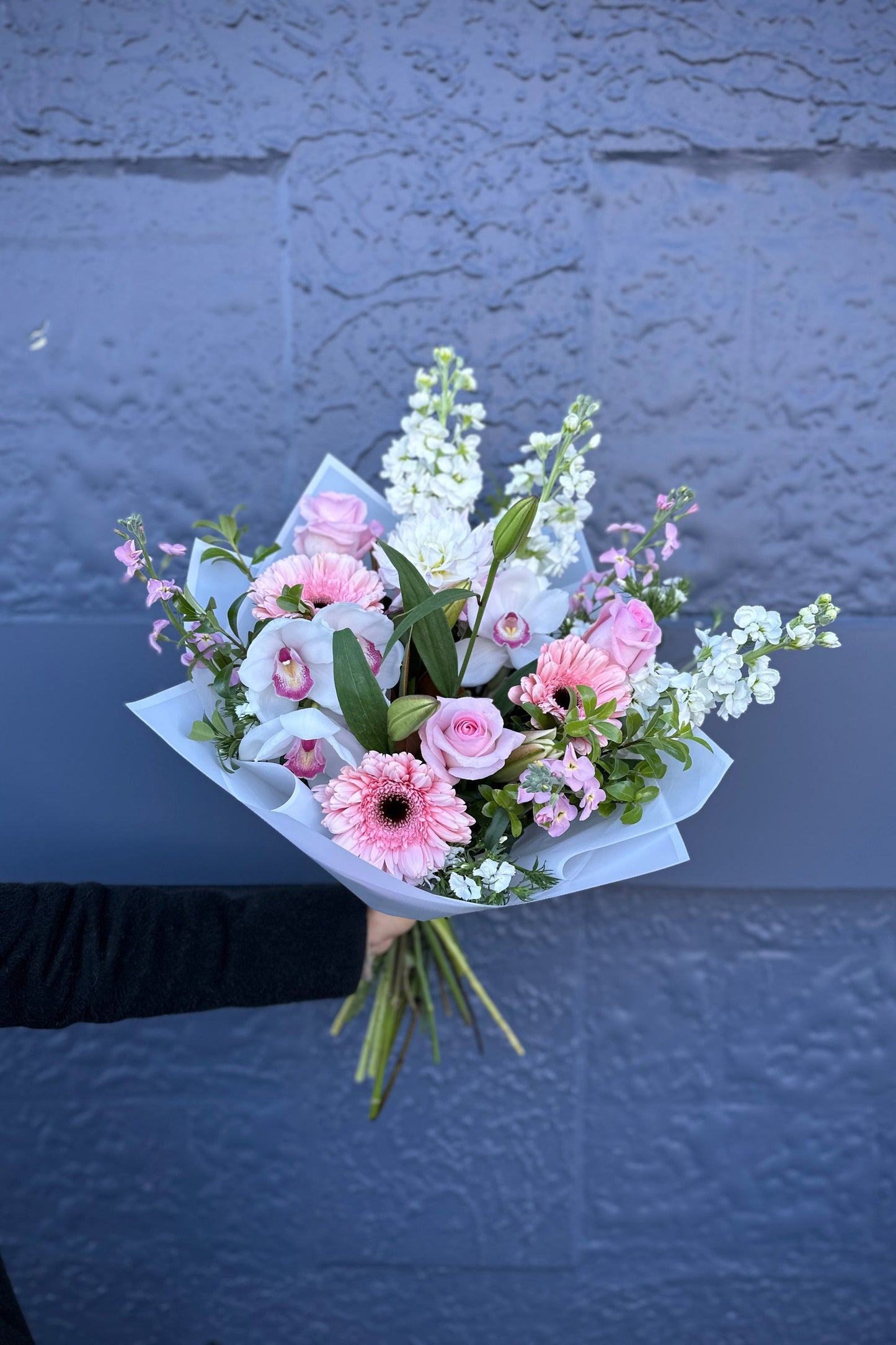 Pink and White Bouquet - Front View