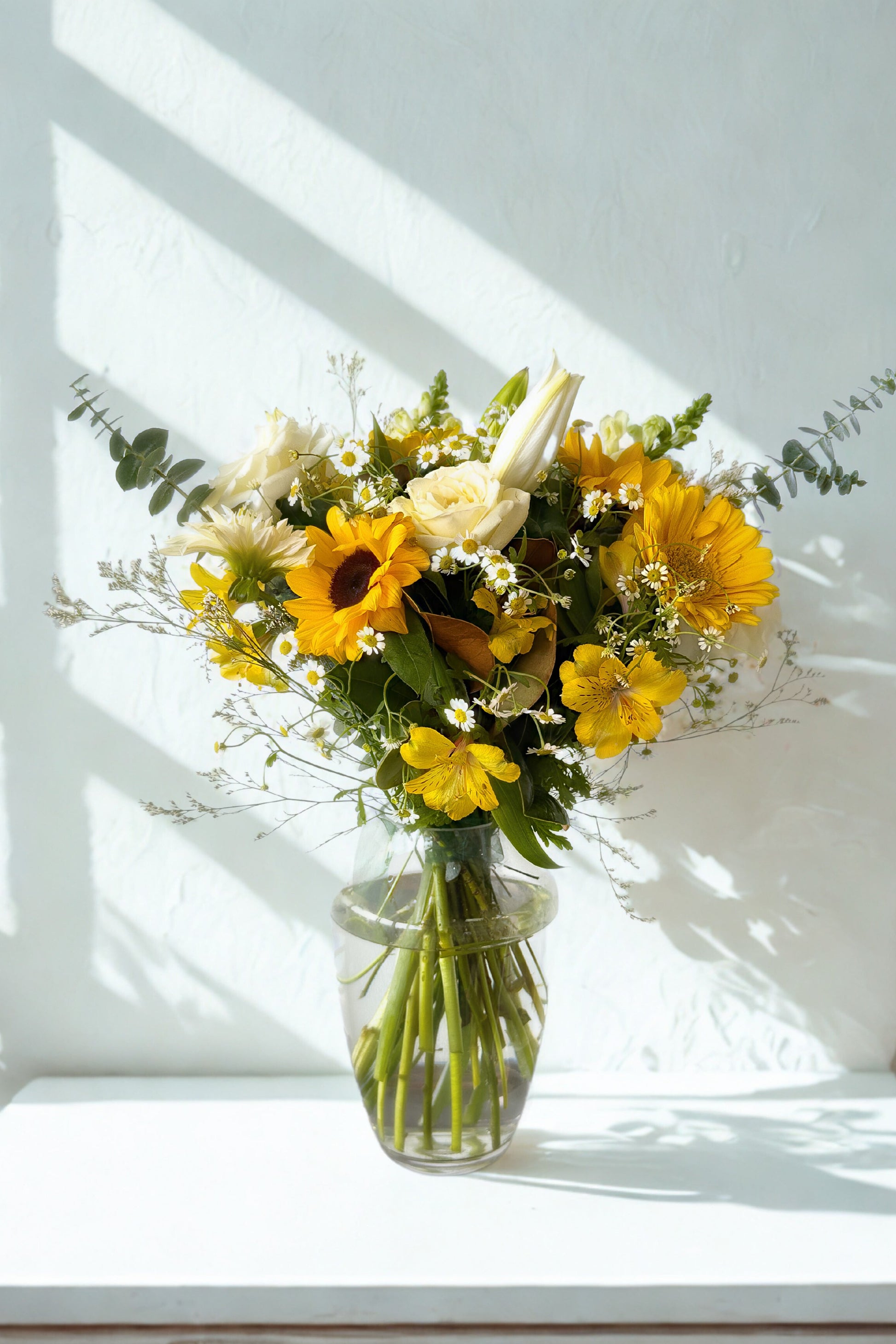 yellow bouquet in a vase